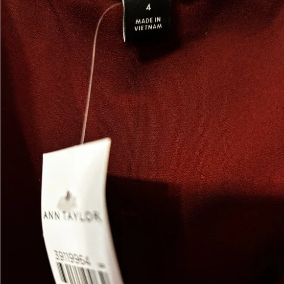 Ann Taylor Plum Floral Wrap Maxi Dress with Lavender Blooms - Picture 7 of 14